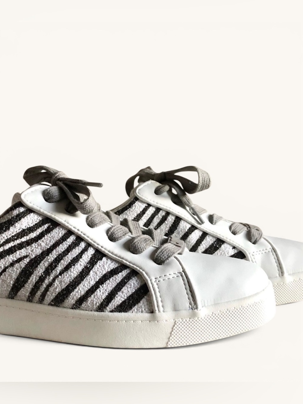 Sam Edelman Circus Devin Zebra Accent Lace Up Sneaker Tennis Shoe size 8 - Picture 13 of 15